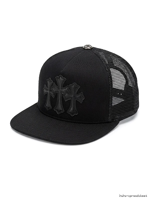 Chrome Hearts Black Trendy Baseball Cap