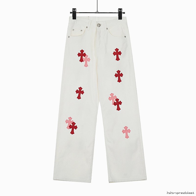 Chrome Hearts Casual Graphic jeans Light Denim Jeans for Streetwear Looks
