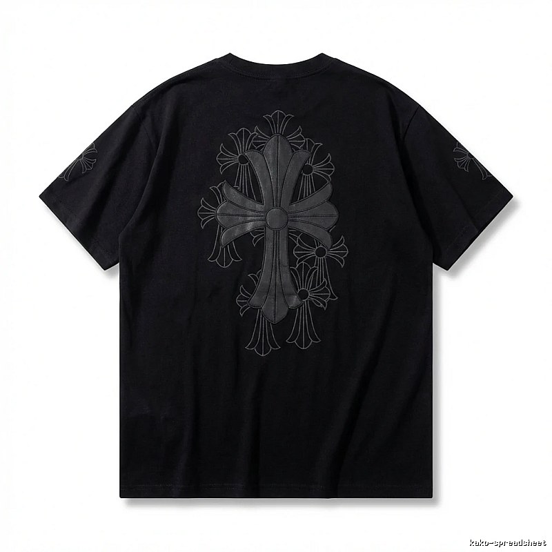 Chrome Hearts cross dark style short-sleeve shirt