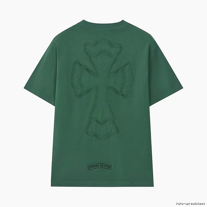 Chrome Hearts Cross High Street Style Green Short-sleeve T-shirt