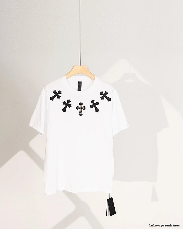 Chrome Hearts Cross Street Style White T-Shirt