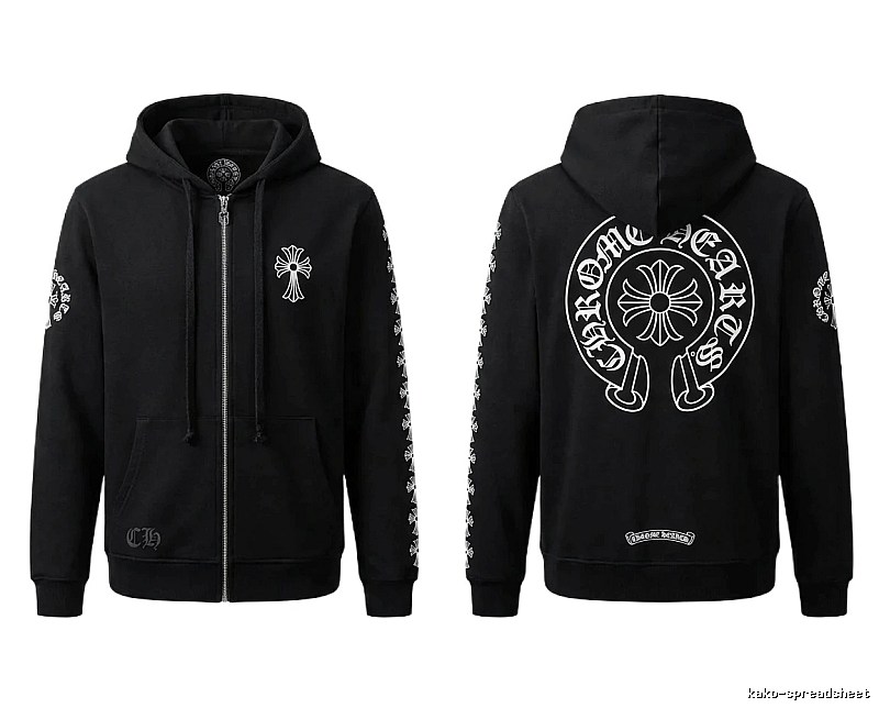 Chrome Hearts Cross Trendy Cool Black Sweatshirt