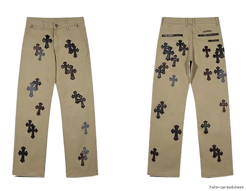 Chrome Hearts Cross Vintage Khaki Pants