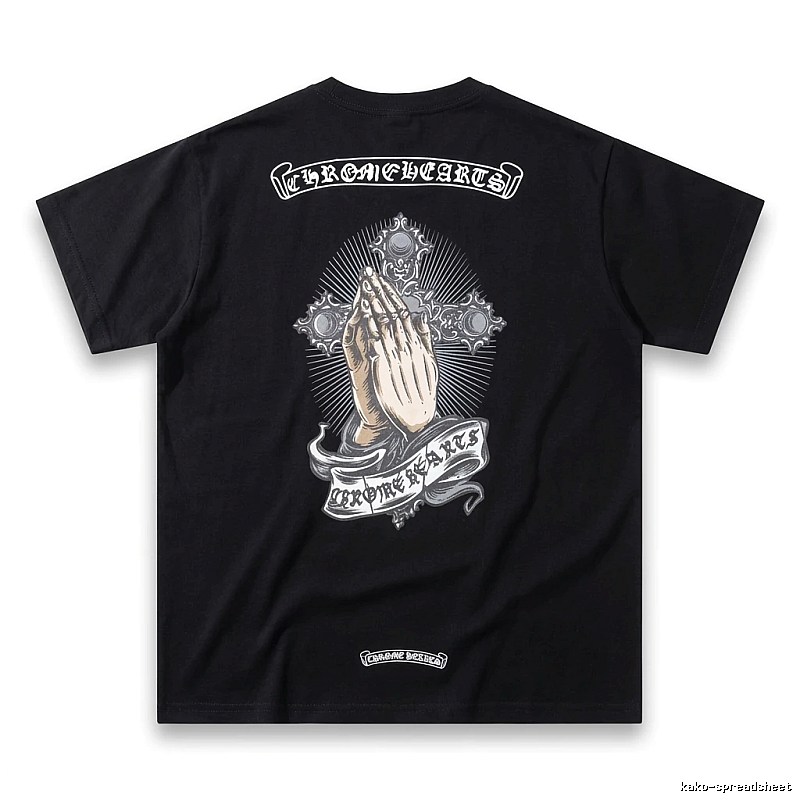Chrome Hearts dark style black T-shirt