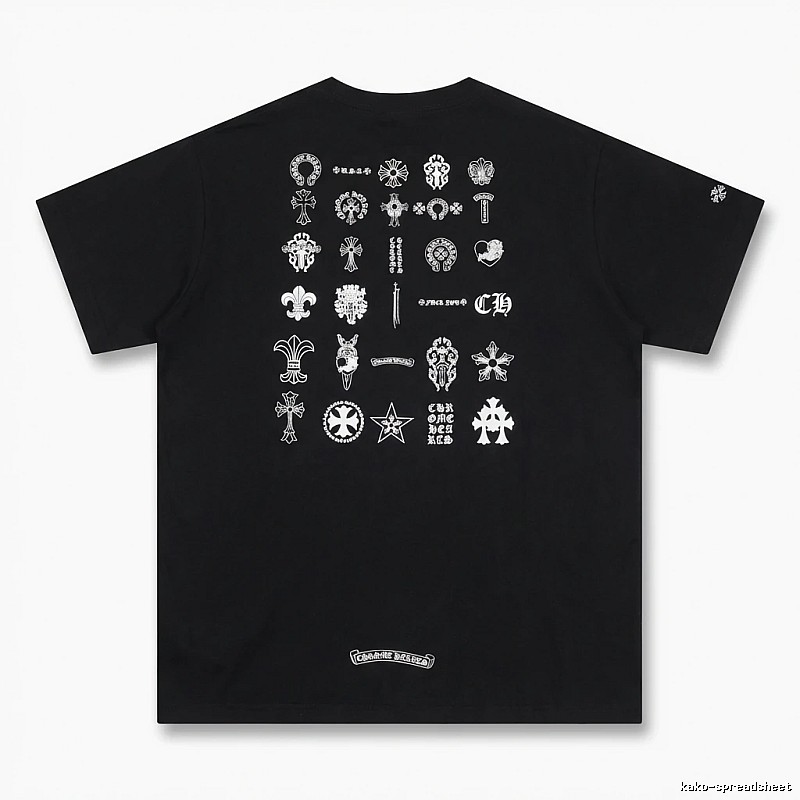 Chrome Hearts dark style black T-shirt