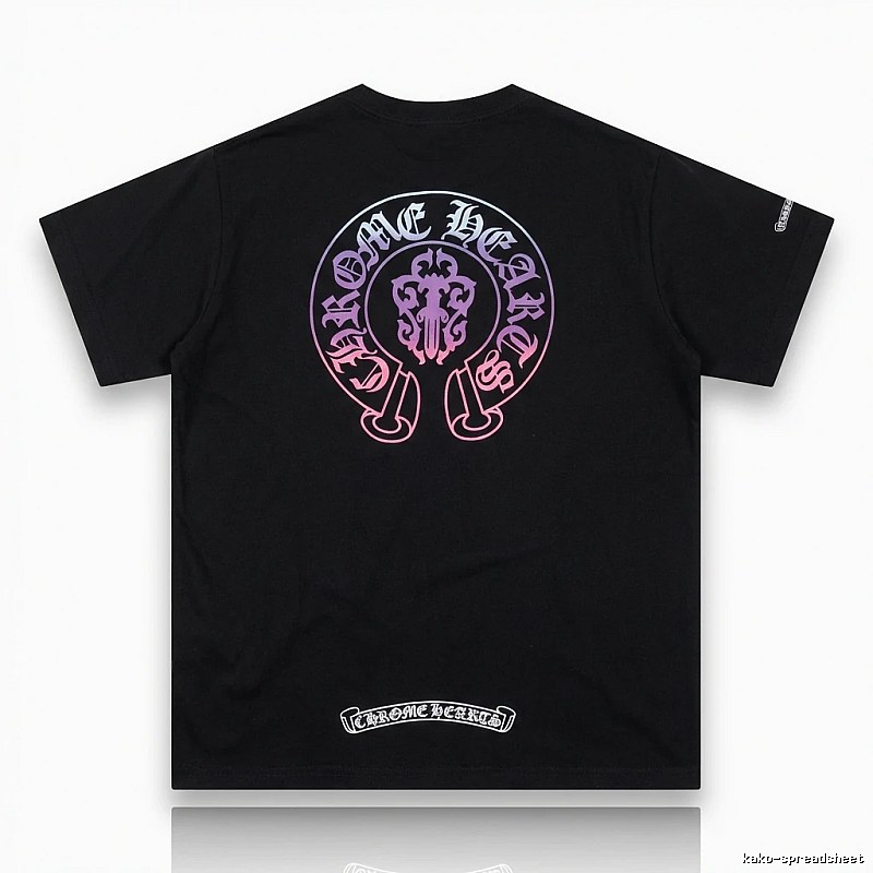 Chrome Hearts Dark Trendy Cool Black T-shirt