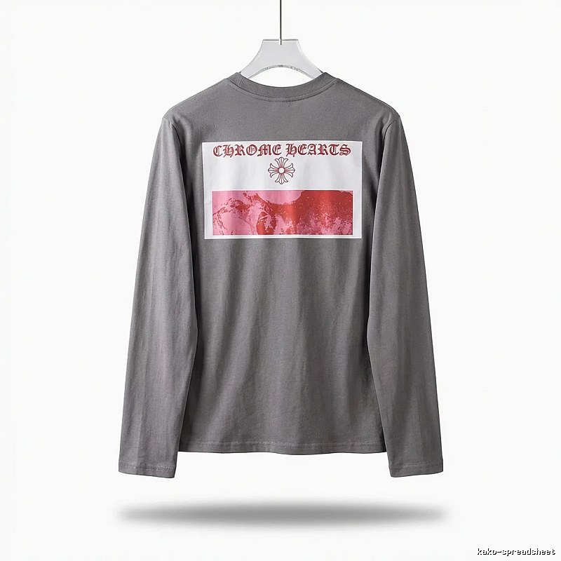 Chrome Hearts Printed Fashion Gray Long-sleeve Shirt