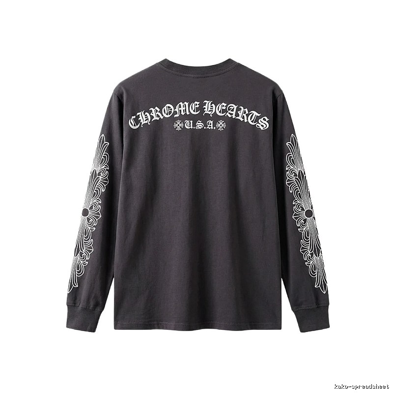 Chrome Hearts retro style black long-sleeve