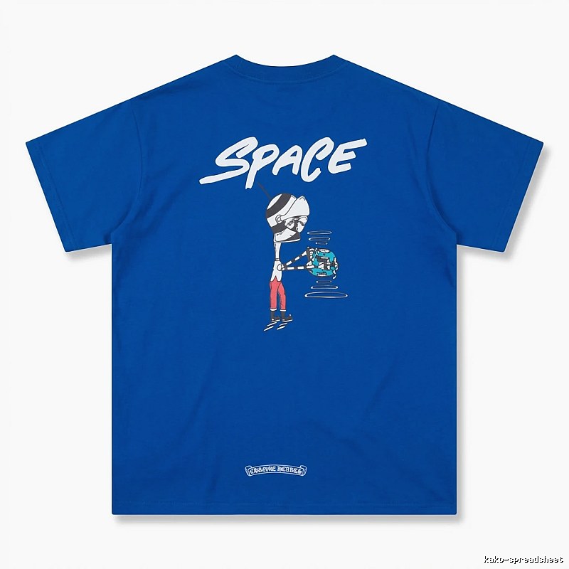 Chrome Hearts Space Style Blue T-shirt