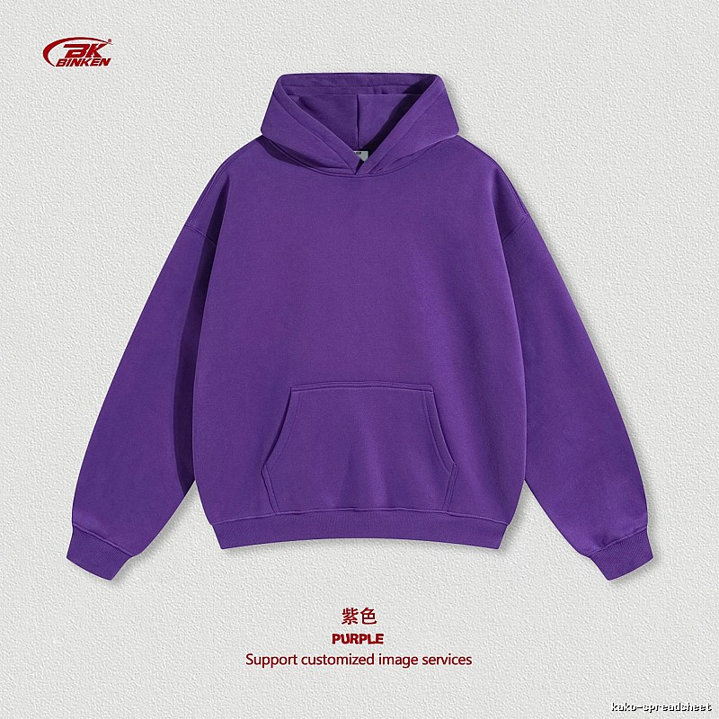 Classic Pullover hoodie Navy Blank Kangaroo with Travel-Friendly Style
