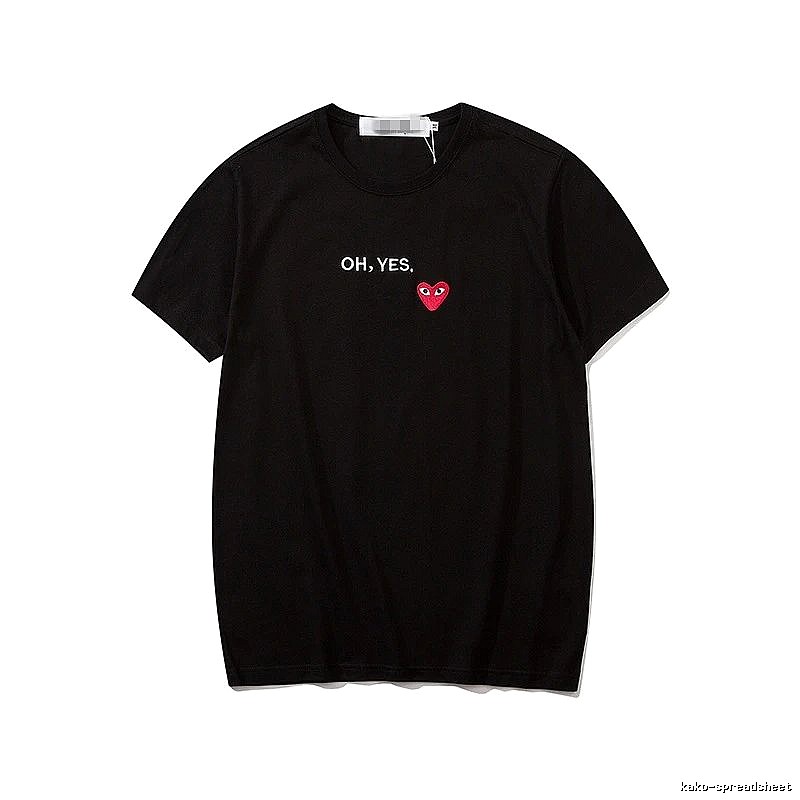 Comme des Garcons PLAY 2021-87 Black Style 2187 Heart Logo T-Shirt Logo Detail