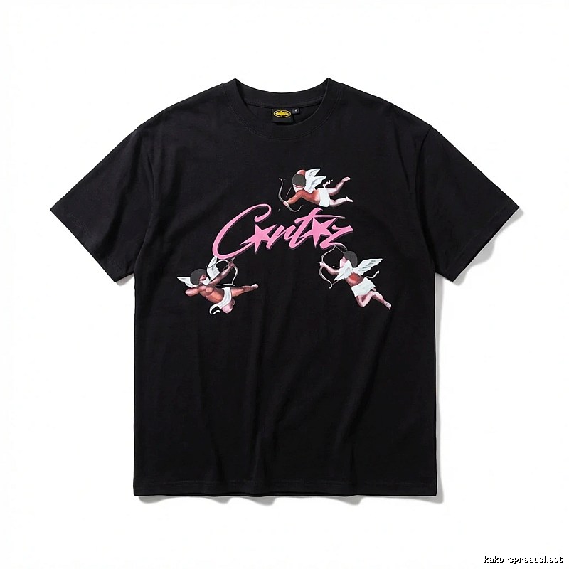Corteiz Cupid Trendy Cool Black T-shirt