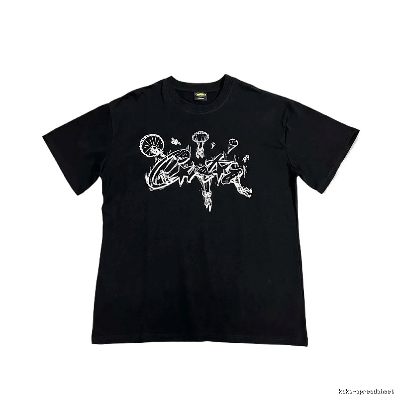 Corteiz Graffiti Style Black T-shirt