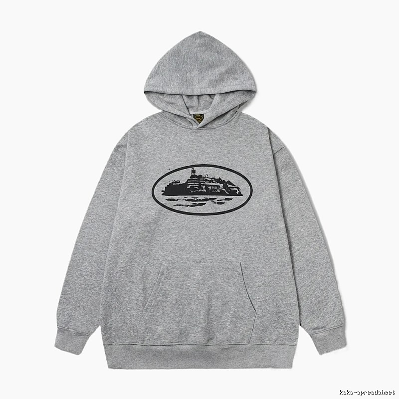 Corteiz grey minimalist hoodie