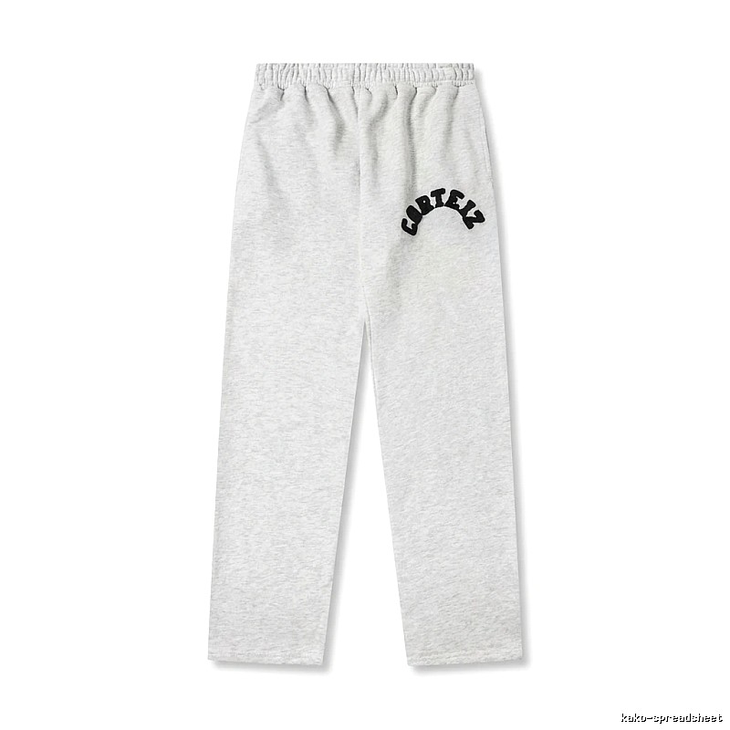 Corteiz minimalist light gray sweatpants