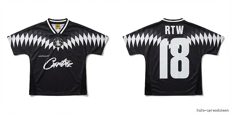 Corteiz RTW Series Black and White Wind Top