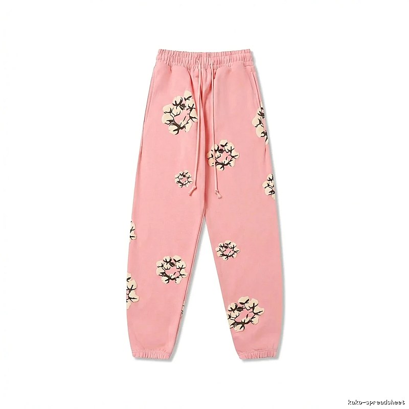 DENIM TEARS Floral Pink Sweatpants