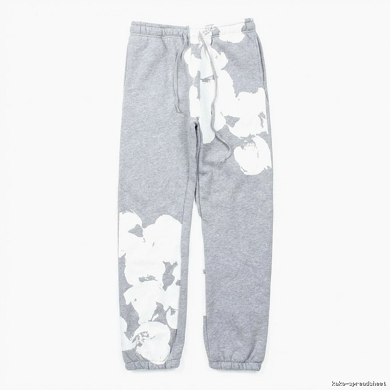 DENIM TEARS ink-splashing style grey sweatpants