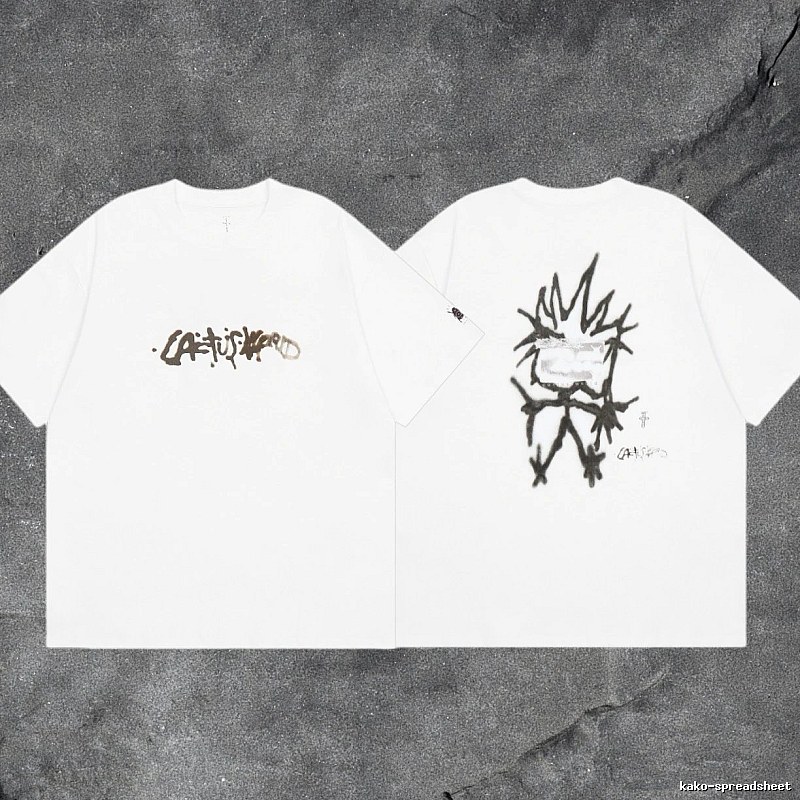 Denim Tears White Graphic T-Shirt Bold Graphic
