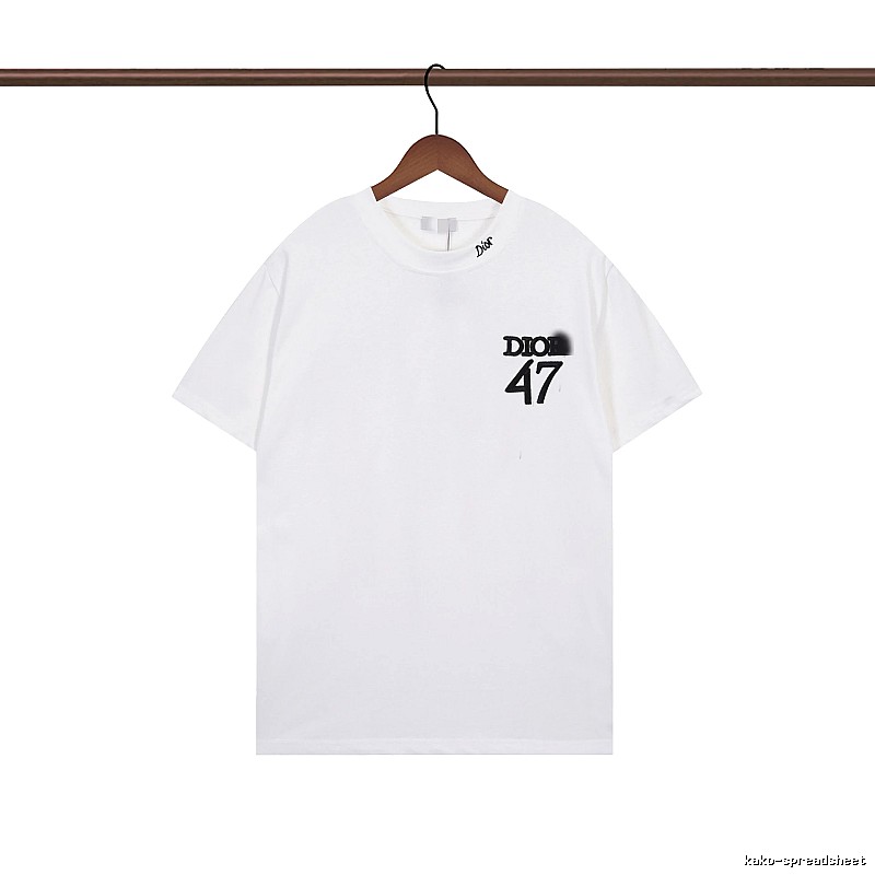 Dior 47 Collection Minimalist Style White T-Shirt