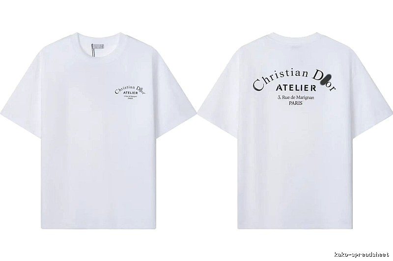Dior Atelier Minimalist Style White T-Shirt