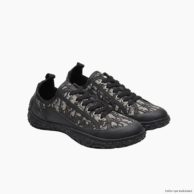 Dior monogram casual style black shoes