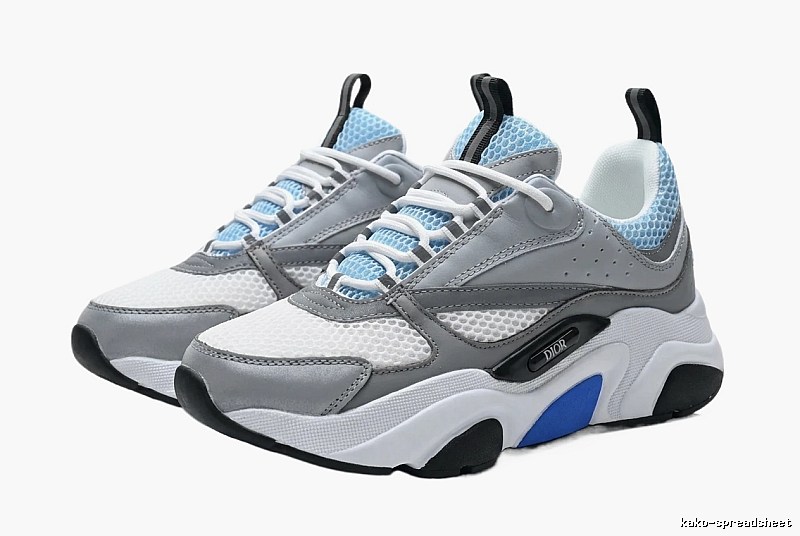 Dior retro-style grey-blue sports shoes