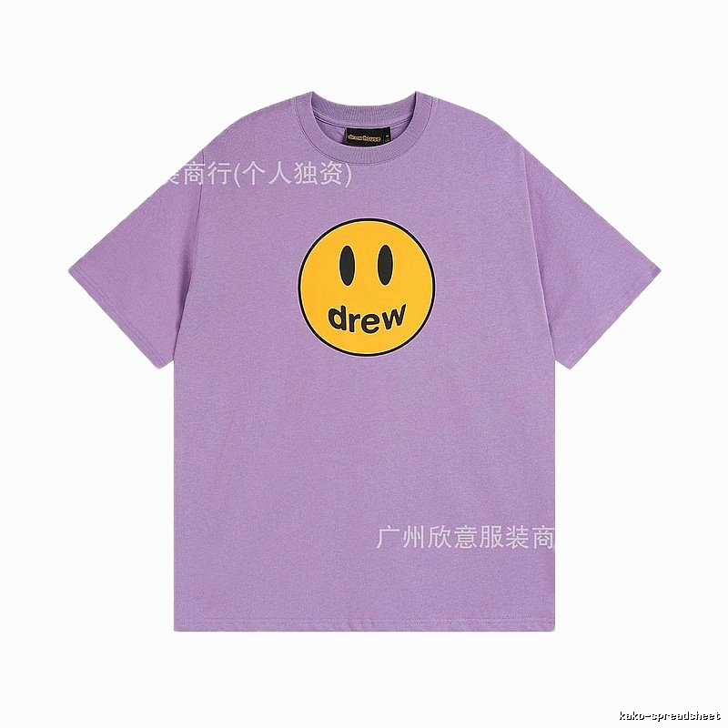 DREW Smile Street Style Purple Short Sleeve T-shirt