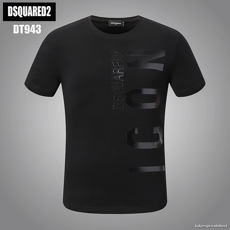 DSQUARED2 ICON Streetwear Black Short-sleeve T-shirt