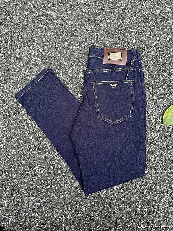 Emporio Armani Eagle Pocket Emblem And Contrast Topstitching Logo Jeans for travel