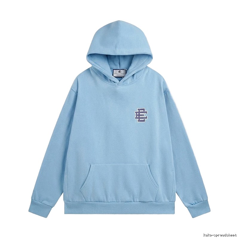 Eric Emanuel Classic Simple Style Blue Hoodie