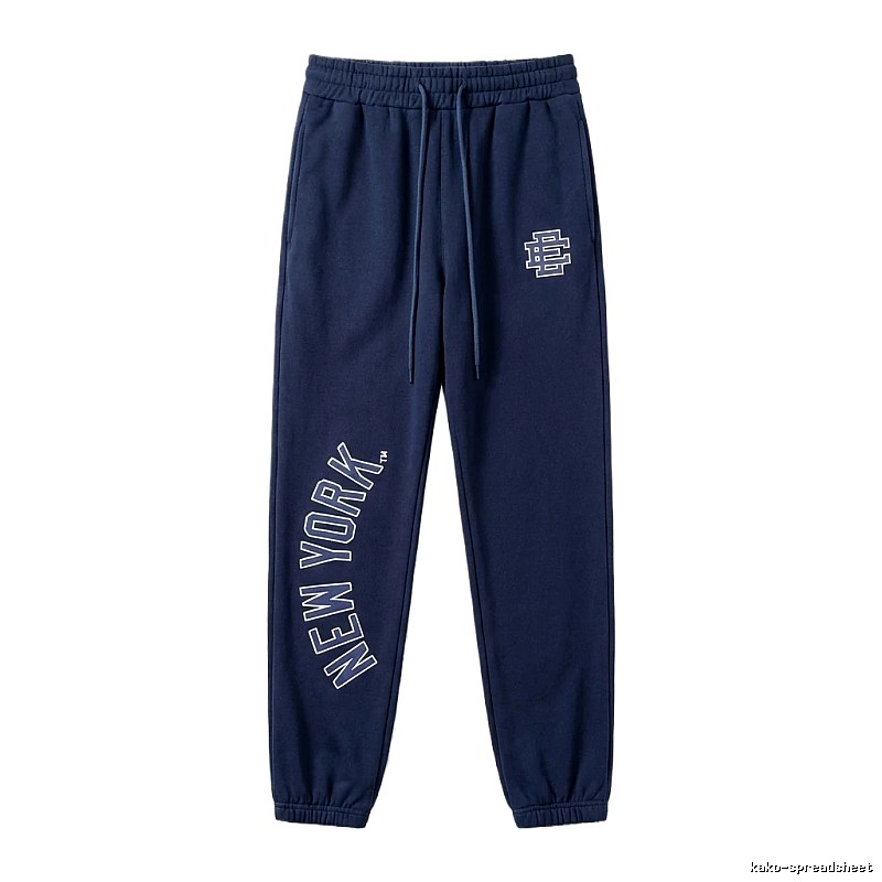 Eric Emanuel New York Style Navy Blue Sweatpants