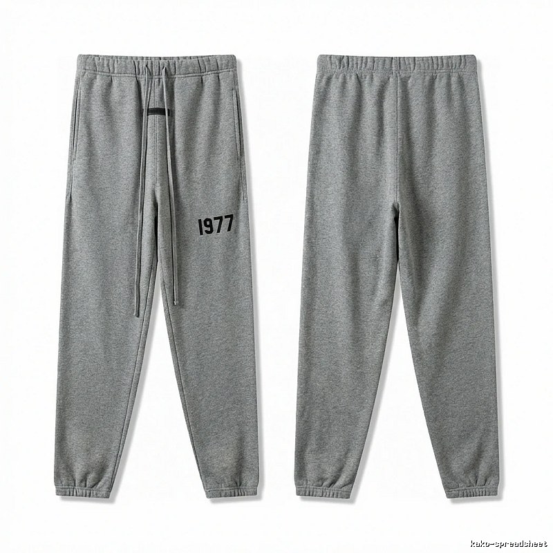 ESSENTIALS 1977 Casual Grey Sweatpants