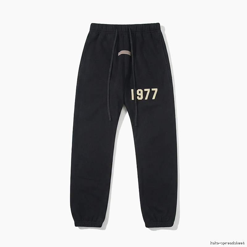 ESSENTIALS 1977 Wind Black Sweatpants