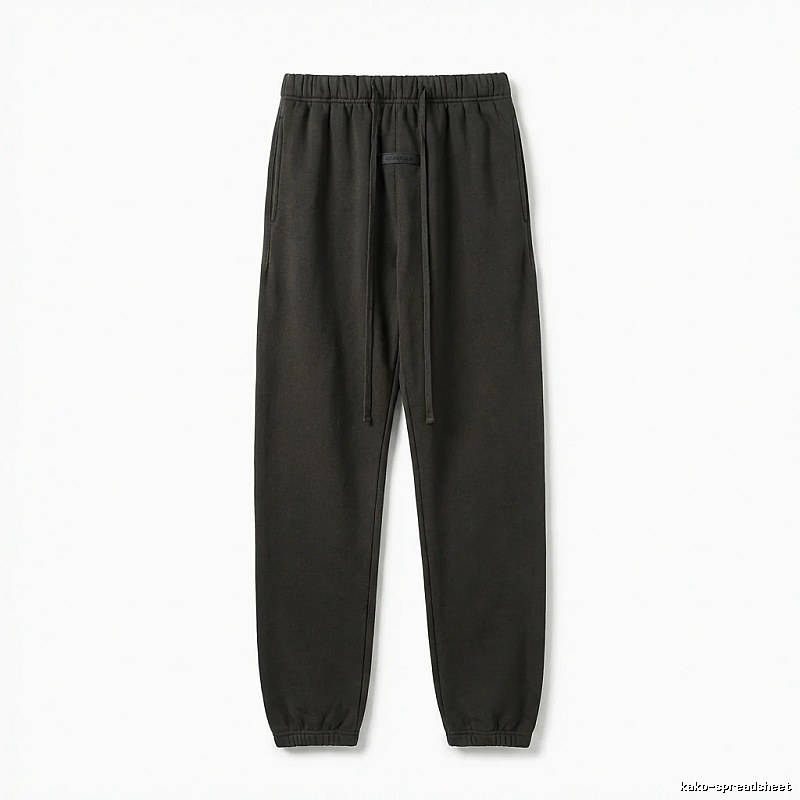 ESSENTIALS Basic Casual Black Pants