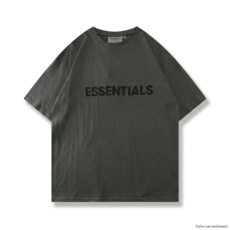 ESSENTIALS Basic Dark Grey T-shirt
