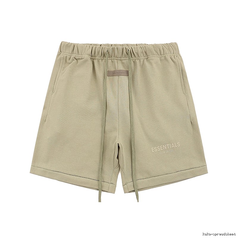 ESSENTIALS Basic Khaki Shorts