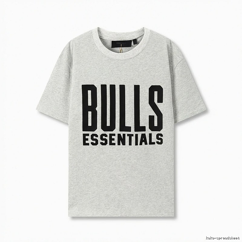 ESSENTIALS Bulls Style Grey T-shirt