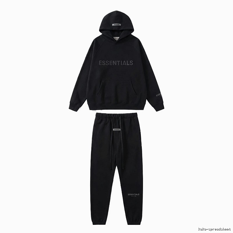 ESSENTIALS casual style black suit