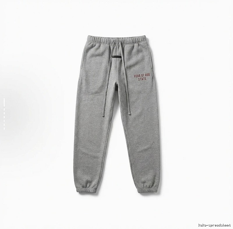 ESSENTIALS casual style grey sweatpants