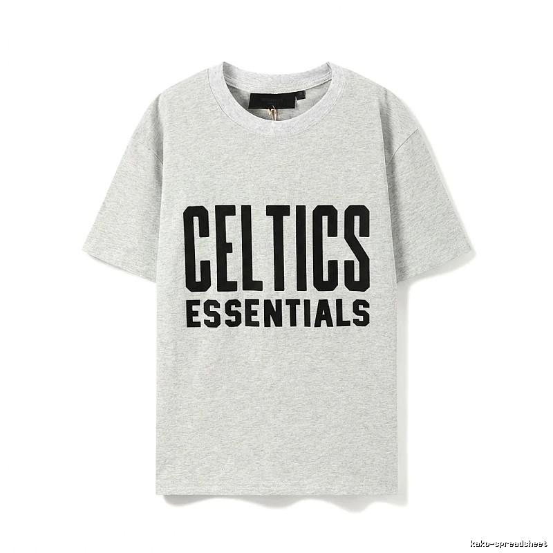 ESSENTIALS Gray and Black T-shirt of the Trendy Brand
