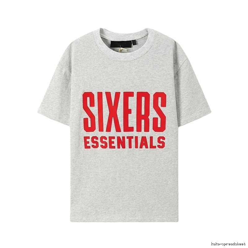 ESSENTIALS Grey Minimalist Style T-shirt