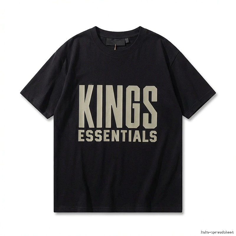 ESSENTIALS KINGS Style Black T - Shirt