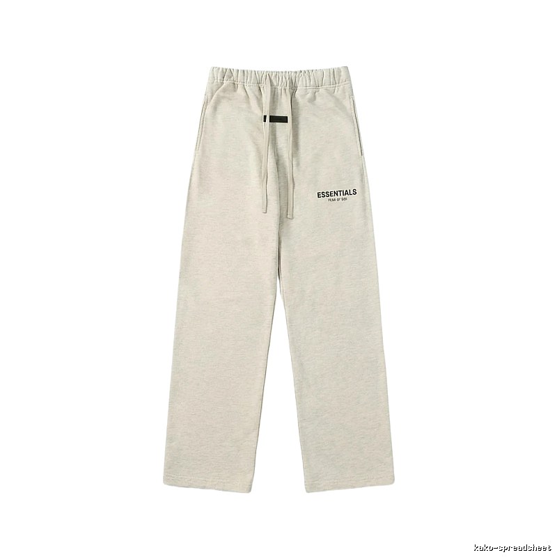 ESSENTIALS minimalist light gray sweatpants
