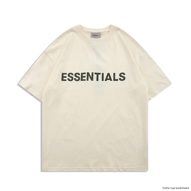 ESSENTIALS minimalist style beige T-shirt