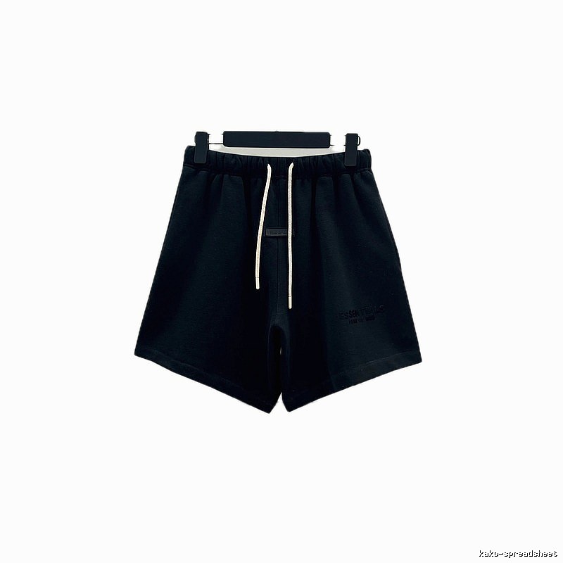 ESSENTIALS Minimalist Style Black Shorts