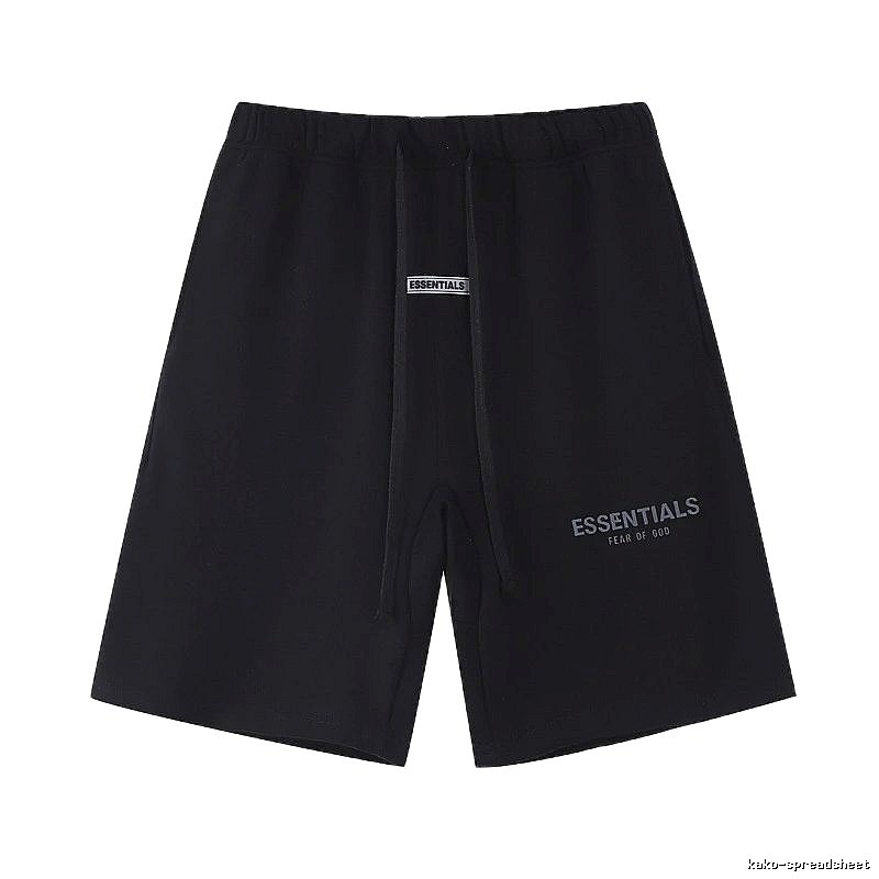 ESSENTIALS minimalist style black shorts