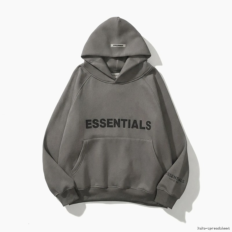 ESSENTIALS minimalist style grey sweatshirt