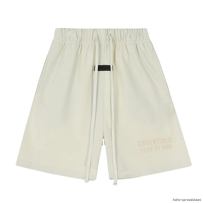 ESSENTIALS minimalist style off-white shorts
