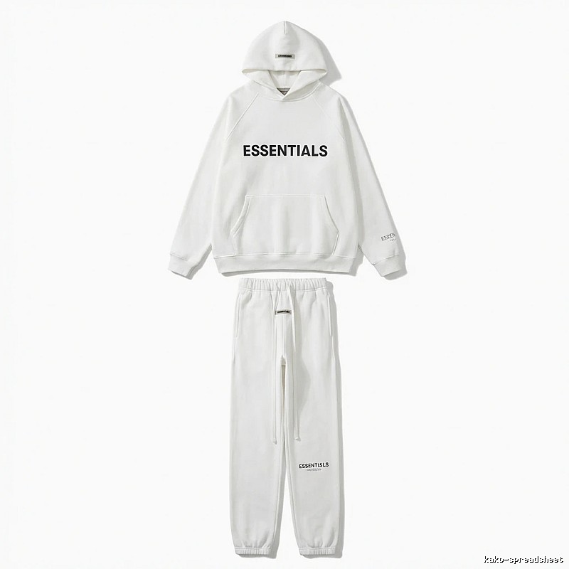 ESSENTIALS minimalist style white suit